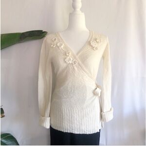 BKE Wool Blend Wrap Cardigan